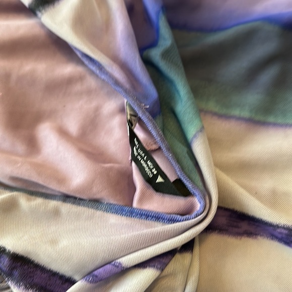 Zara Printed Tulle Mesh Halter Top Open Back Bodycon Midi Dress - Picture 13 of 15